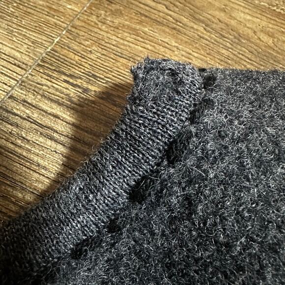 ALPS Gray Grey Wool Embroidered Floral Vest Metal Buttons XL - Picture 13 of 15